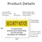 Signmission 24 Hour Video Surveillance OSHA Security Notice Sign, Plastic, 24in W x 18in L, 2PK OS-2PACK-SN-P-1824-L-11499 - alternate 7